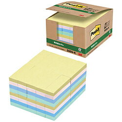 3Mジャパン ポスト・イット　75X25mm　4色混色100枚X80パッド＝8000枚入 5004K