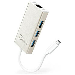 J5 JCH471 USB-C 3.0ハブ［3ポート・LANアダプター内蔵・セルフ／バスパワー］ JCH471