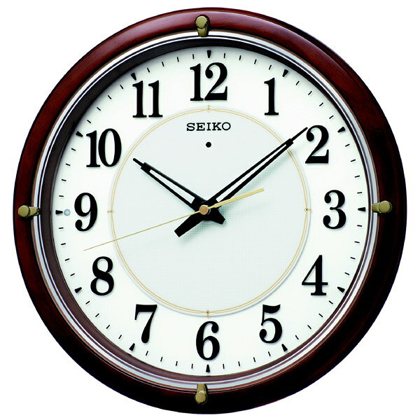 SEIKO 電波自動点灯掛け時計 「ファインライトNEO」 KX240B KX240B 茶 KX240B [振込不可] [2]