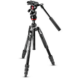 Manfrotto befree live アルミニウムT三脚ビデオ雲台キット MVKBFRTLIVE MVKBFRT-LIVE 4段 MVKBFRTLIVE