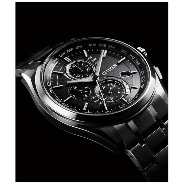 シチズン AT8040-57E ［ソーラー電波時計］アテッサ 「エコ・ドライブ電波時計 ダイレクトフライト 針表示式 薄型」 AT804057E