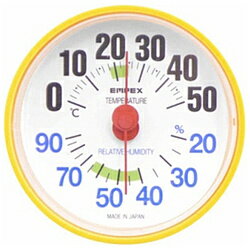 エンペックス 温湿度計 「ルシード」 BC3654（マンダリンオレンジ）【ビックカメラグループオリジナル】 BC3654