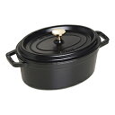 STAUB ホーロー鍋 「ピコココットオーバル」（2.3L）　40500-231 ブラック