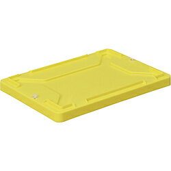 DICプラスチック F型コンテナ蓋（ロック付）　外寸：W423XD288XH36.5　黄　FFR FFR