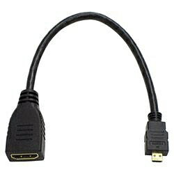 乐天商城 - アイネックス AMC-UHD (HDMI-HDMIマイクロ変換ケーブル/約15cm) AMCUHD