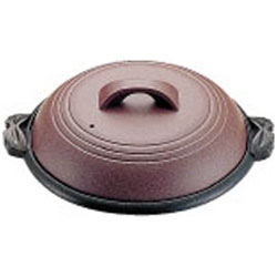マイン アルミ陶板鍋素焼き茶 大関 30cm M10-542 ＜QTU18542＞ QTU18542 【864】 [振込不可]
