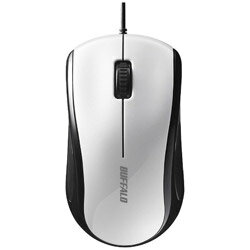 Ps/2 Connector - BUFFALO(バッファロー） BSMLU108WH　有線レーザーマウス［USB・Mac／Win］静音（3ボタン・ホワイト） BSMLU108WH