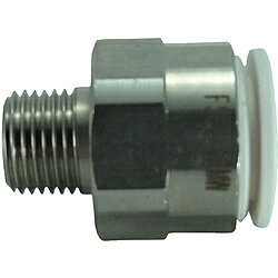 千代田通商 FS10-01MW チヨダ ファイブSUSメイルコネクタ 白 10mm・R1/8 FS1001MW
