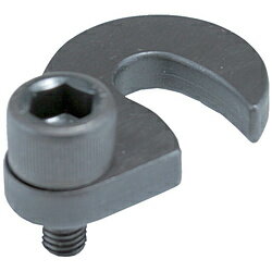 ■脱着作業の効率を上げます。■ワッシャーを取り外す必要が無くなります。【用途】・クランプ作業が多い場合に。【仕様】・幅（mm）： 40・高さ（mm）： 8・ねじ寸法： M12×1.75・ボルト径（mm）： M8・適合ボルト： M12・全長（mm）： 57・ストローク（mm）： 27・厚さ（mm）： 8・かぎ幅（mm）： 13.5・ねじ首下： 20・受けねじ： M8・二面幅寸法（mm）： 1010・クランプ用治具【材質／仕上】・スチール（S45C）・処理： 焼き入れ（HRC40）、黒染仕上げ【セット内容／付属品】・単品・M8キャップボルト【注意】・締め付け前にきちんとセットされているか確認してください。セット内容●単品●M8キャップボルト注意●締め付け前にきちんとセットされているか確認してください。脱着作業の効率を上げます。