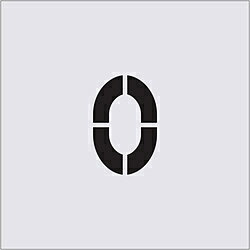 アイマーク ステンシル 0 文字サイズ100×65mm AST42 AST42