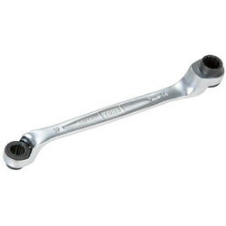 TONE 両頭ラチェットめがねレンチ　75度　対辺寸法　17x19　全長290m　RM75A1719 RM75A1719