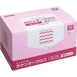日本製紙クレシア カウンタークロス　薄手タイプ　ピンク　65422 （1ケース600枚） 65422