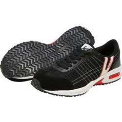 日進ゴム 日進 耐滑樹脂先芯入りスニーカー 23.0cm V2000BK-23.0 V2000BK23.0