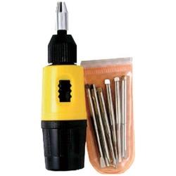 新亀製作所 サンフラッグ　精密ラチエット（＋−6本ビット付） NO.1000 NO1000