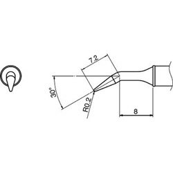 白光 白光 こて先／0．2RLB型 T31－01JL02 T3101JL02