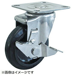 トラスコ中山 TRUSCO　TYSシリーズ　オールステンレス　自在　SP付　ゴム車125mm　TYSB-SUS-125 TYSBSUS125