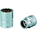 京都機械工具 KTC 9.5sq.ソケット(十二角)袋入り B3-18W-S B318WS