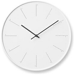 1日を通じて徐々に時が刻まれていく様子を表す。数字によってではなく、異なる尺度を用いた壁掛け時計のシリーズ。いずれも、時刻を伝えると同時に、時の流れを様々なカンカクで体感できることを考えたデザイン。本体サイズ(H×W×D) mm290×290×40mm本体重量580g枠材質ABS樹脂精度平均月差±20秒以内使用電池単3電池電池寿命約1年divide / ホワイト （NL17-01 WH）ひとつの直線を分割する数によって時刻を伝えるdesign: nendo