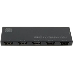 HDMIからの信号を複数のHDMI端子へ分配！GP-HDSPH460シリーズはHDMIの信号を複数に分配するアダプターです。コンパクトな2ポートと、4ポートモデルをラインアップ。最大8台のカスケード接続に対応しています。付属のACアダプタはもちろん、パソコンのUSB-Aポートからも電源供給が可能なため、外出先などにACアダプタをもっていかなくてもUSB-Aポートがあるパソコンさえあれば利用可能。訪問先のオフィスやイベント会場で活躍します。■最大8段階のカスケード接続に対応当商品を複数使うと、分配器に分配器をつないで出力数を増やす「カスケード接続」ができます。接続可能な数は最大で8段です。■自動判断モード搭載（4ポートモデル）異なる解像度のディスプレイを同時に接続しても、共通の解像度を自動で認識して出力します。■ACアダプター・microBケーブル付き付属のACアダプタはもちろん、パソコンのUSB-Aポートからも電源供給が可能なため、外出先などにACアダプタをもっていかなくてもUSB-AポートがあるパソコンさえあればOK。本体サイズ(高さ×幅×奥行)mm9×112.5×40mm本体重量約80g入力ポート数1入力入力端子HDMIタイプA×1出力ポート数4出力出力端子HDMIタイプA×44K対応4K対応3D対応非対応リモコン無付属品ACアダプター、USBケーブル、取扱説明書、保証書仕様1［分配内容］4分配［最大対応解像度］3840x2160 60Hz［HDCP］HDCP2.2/1.4対応［HDR］HDR10対応、Deep color対応［データレート（最大）］6Gbit/s［ピクセルクロック］600MHz［入力DDC信号］5V［消費電力］2.5W仕様2［動作環境］温度：0～45°C、温度：10～85°C（ただし結露しないこと）［保存温度］温度：-10～80°C、温度：5～90°C（ただし結露しないこと）［各種取得規格］RoHS指令準拠（10物質）HDMIからの信号を複数のHDMI端子へ分配！GP-HDSPH460シリーズはHDMIの信号を複数に分配するアダプターです。コンパクトな2ポートと、4ポートモデルをラインアップ。最大8台のカスケード接続に対応しています。