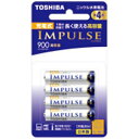 TOSHIBA(東芝) 【単4形ニッケル水素充電池】 4本 「IMPULSE」（高容量タイプ） TNH-4AH 4P TNH4AH4P