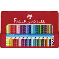 Rakuten - ファーバーカステル カラーグリップ水彩色鉛筆(缶入) 36色セット 112435 112435