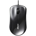 BUFFALO(バッファロー） BSMLU108BK 有線レーザーマウス［USB Mac／Win］静音（3ボタン ブラック） BSMLU108BK