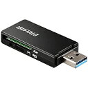 BUFFALO(バッファロー) USB3.0 microSD/SDカード専用カードリーダー(ブラック)BSCR27U3BK BSCR27U3BK(2)