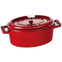 ピコココットオーバル STAUB ホーロー鍋 「ミニピコココットオーバル」（200ml）　40509-807 チェリー 【864】 [振込不可]