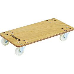 トラスコ中山 合板平台車プティカルゴ 600X300 ナイロン車 PC3060 PC3060