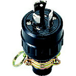 明工社 引掛ゴムプラグ接地2P防水兼　MH2589 MH2589