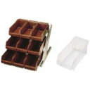 遠藤商事 SA18-8デラックス オーガナイザー 3段3列(9ヶ入) ホワイト <EOC075> EOC075