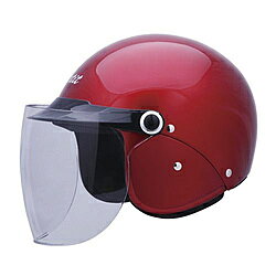 ユニカー工業 BH25R セミジェットヘルメット キャンディレッド [58〜60cm] BH25R