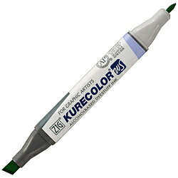 呉竹 油性カラーペン KURECOLOR TWIN WS ZIG(ジグ) MAY GREEN KC-3000N-505 KC3000N505 【852】
