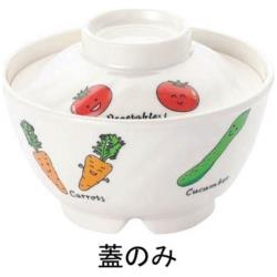 SINCA メラミンお子様食器「ベジタ村」 720-VV 丼 特小 蓋 ＜RDVC302＞ RDVC302