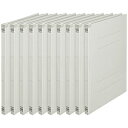 PLUS フラットF背補強 A4S GY 10冊 NO.021S NO.021S