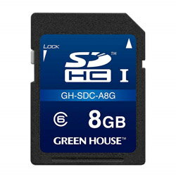 GREEN HOUSE(グリーンハウス) SDHCカード ドライブレコーダー向け GH-SDC-A8G ［8GB /Class6］ GHSDCA8G