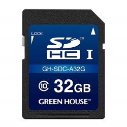 GREEN HOUSE(O[nEX) SDHCJ[h hCuR[_[ GH-SDC-A32G m32GB /Class10n GHSDCA32G