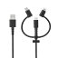 Owltech(ƥå) ޥ֥ 3in1֥ micro USB Lightning Type-C Ķ ȥ 50000ʾޤʤꥢ ߥ ͥåդ ȤʤѴץ 2ǯݾ ֥å OWL-CBKMLCR10-BK OWLCBKMLCR10BK