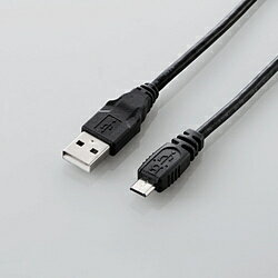 ELECOM(エレコム) 1m USB2.0ケーブル【A】⇔【microB】 U2C-AMB10XBK ブラック U2CAMB10XBK 【864】