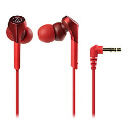 audio-technica(オーディオテクニカ) SOLID BASS ATH-CKS550X RD レッド【重低音モデル】 カナル型イヤホン ATHCKS550XRD