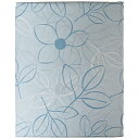 生毛工房 【ボックスシーツ】綿ローン リーフ クィーンサイズ(綿100%/170×200×30cm/ブルー) UMK39BQBL UM_K39_BQ_BL 【852】(3)