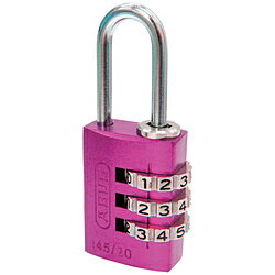 ABUS ABUS ナンバー可変式南京錠 145－20 ピンク 145-20-PI 14520PI