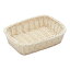 萬洋 樹脂バスケット 角長 20cm 白 <WBS2305> WBS2305