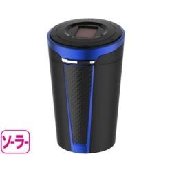 こちらの商品はご購入後の返品をお受けいたしておりません。対応機種、サイズ、種類等、再度お確かめの上お求めください。使いやすいワンプッシュオープンの灰皿です。■使いやすいワンプッシュオープンの灰皿です。「斜めワイドトップ」デザインで、視認性がよく、灰が飛散しにくいです。■灰づまり解消機能付き消化穴+カンタン脱着構造で、メンテナンスが簡単・便利です。■スーパースリム〜レギュラーサイズのタバコ対応の消化穴とタバコ置きを備えています。■差し込むだけで火が消える消化穴を2つ設置で、運転中も安心です。■ソーラー+オートライト（青LED）で周囲の明暗に合わせて自動点灯します。使いやすいワンプッシュオープンの灰皿です。