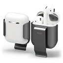 ELAGO AirPods(エアーポッズ)用ケース CarryingClip for AirPods EL_APDCSPCCL_MG ダークグレイ ELAPDCSPCCLMG