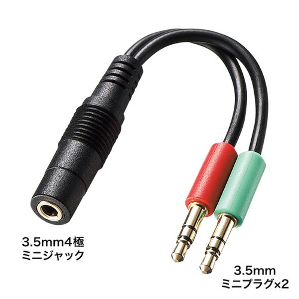 SANWA SUPPLY(����掠�ץ饤) KM-A24-005 �إåɥ��å����Ѵ������ץ������֥�(4�˥᥹��3�˥���x2) KMA24005