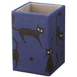 パール ねこ柄(大柄) メガネスタンド(ブルー)BU