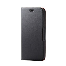 ELECOM(エレコム) iPhone 12/12 Pro 6.1インチ対応 レザーケース 手帳型 UltraSlim 薄型 磁石付き ブラック PM-A20BPLFUBK PMA20BPLFUBK