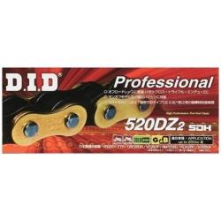 大同工業 バイク用チェーン カラー:GOLD＆BLACK RJ（クリップタイプ）　520DZ2-100L 520DZ2100L(2)