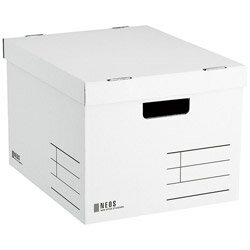 コクヨ 収納ボックスネオスLフタ付ホワイト A4NELBW A4NELBW